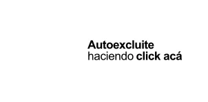 Autoexclusión Provincia de Buenos Aires